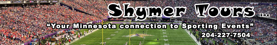 Shymer Tours is your Minneapolis connection to sporting events