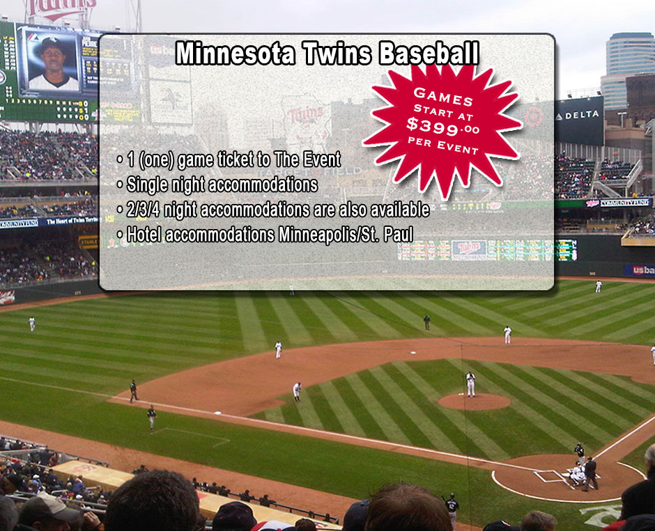 Shymer Tours is your Winnipeg to Minnesota Twins MLB Baseball bus tour sporting event company