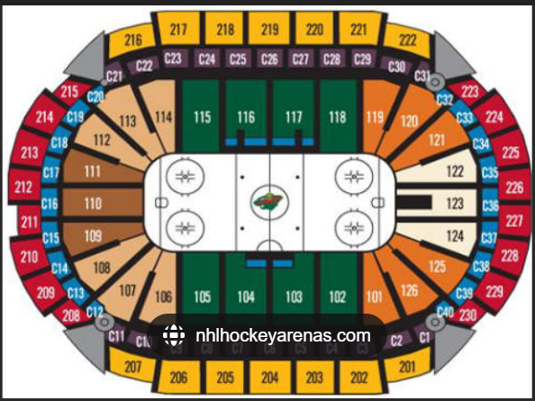 Minnesota Wild Hockey Seating Chart